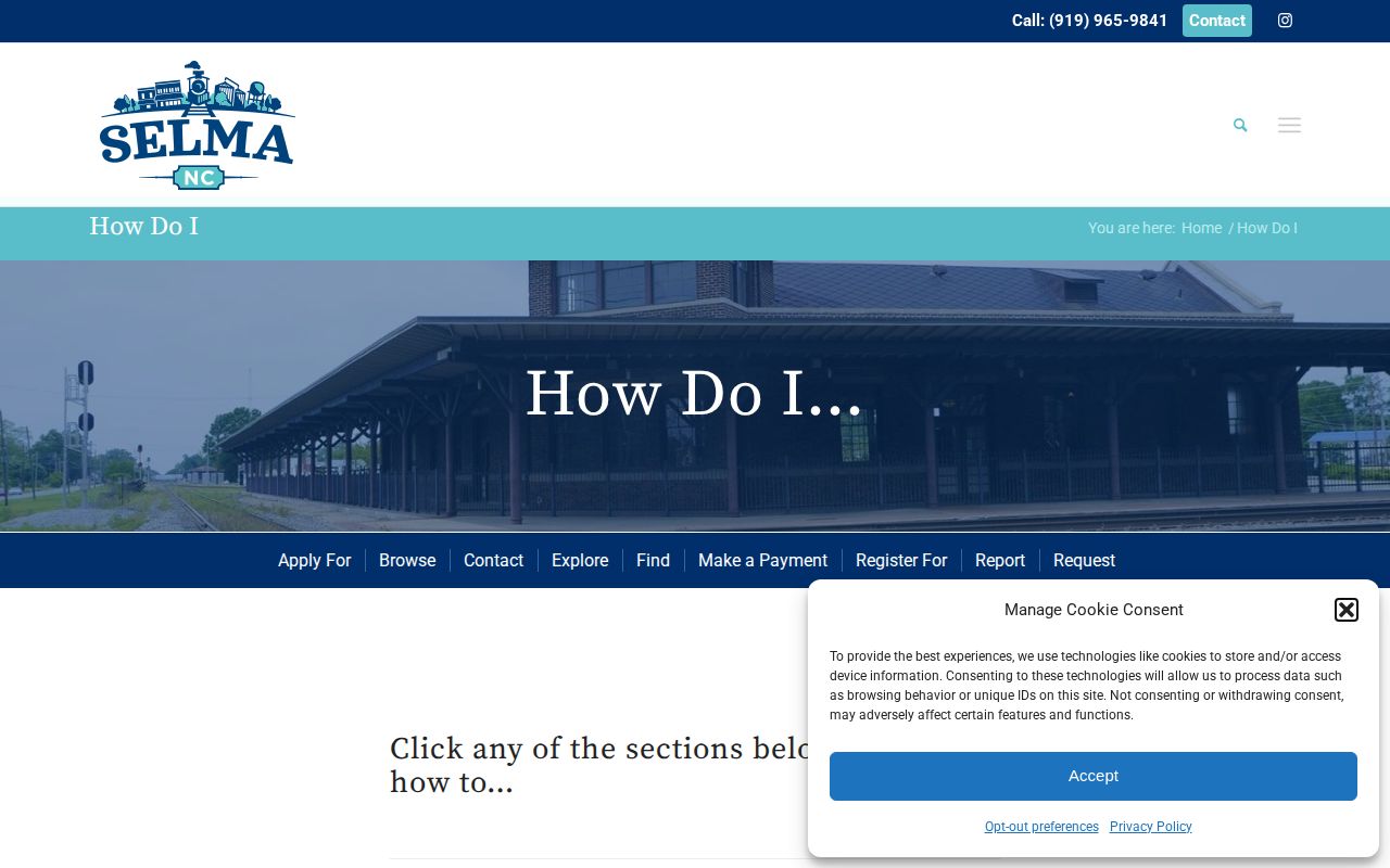 Selma Police report request page
